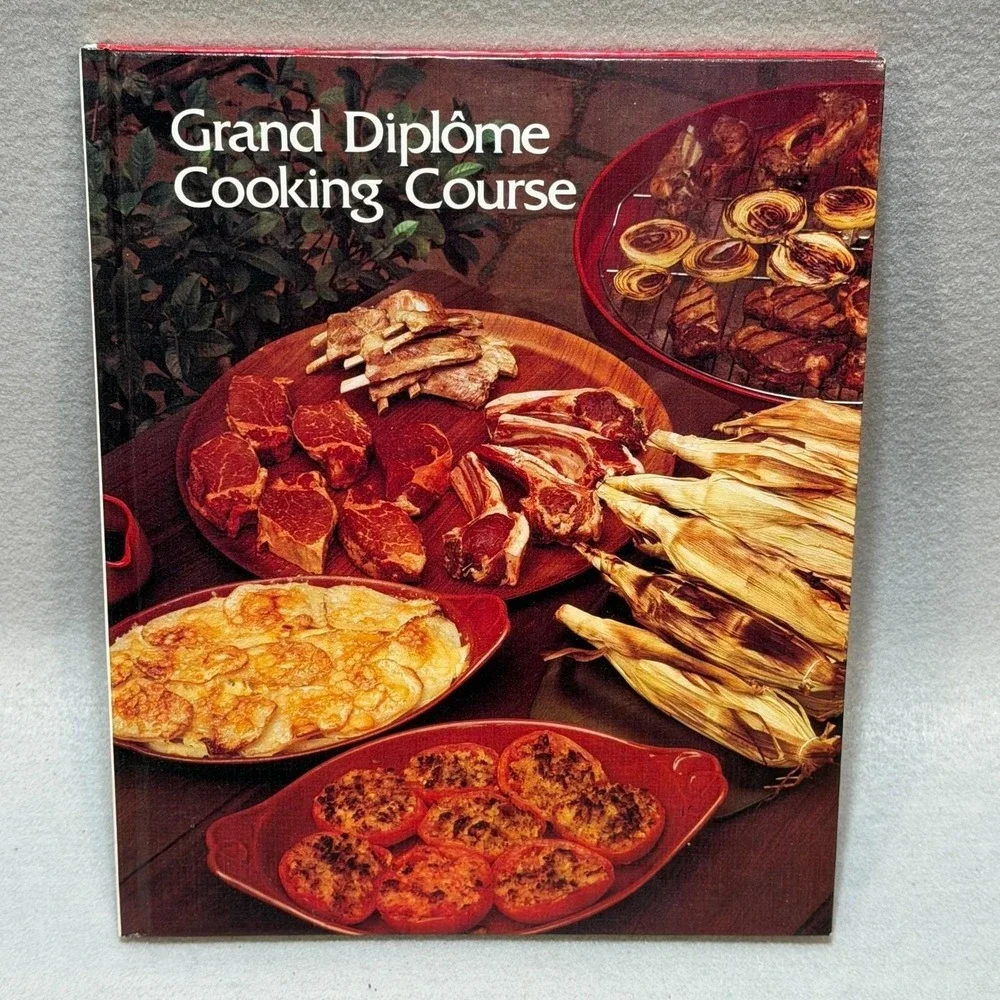 Vintage 1972 Grand Diplôme Cooking Course Vols 13-16 HC Cookbook Gourmet Recipes